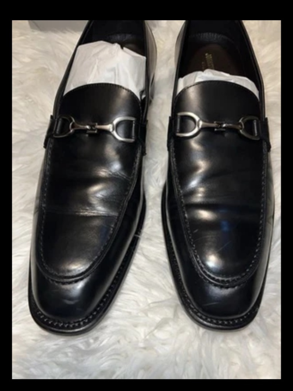 Johnston & Murphy ELLSWORTH BLACK ITALIAN CALFSKIN Loafer 24-6925 Men’s 12 M
